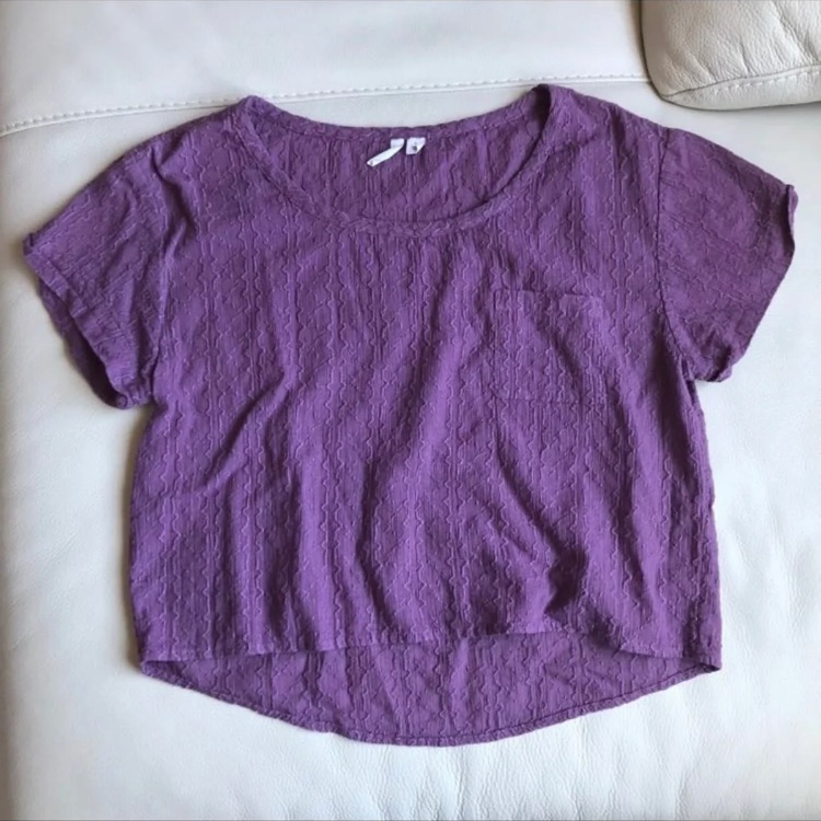 Patterned Crop Top, Small